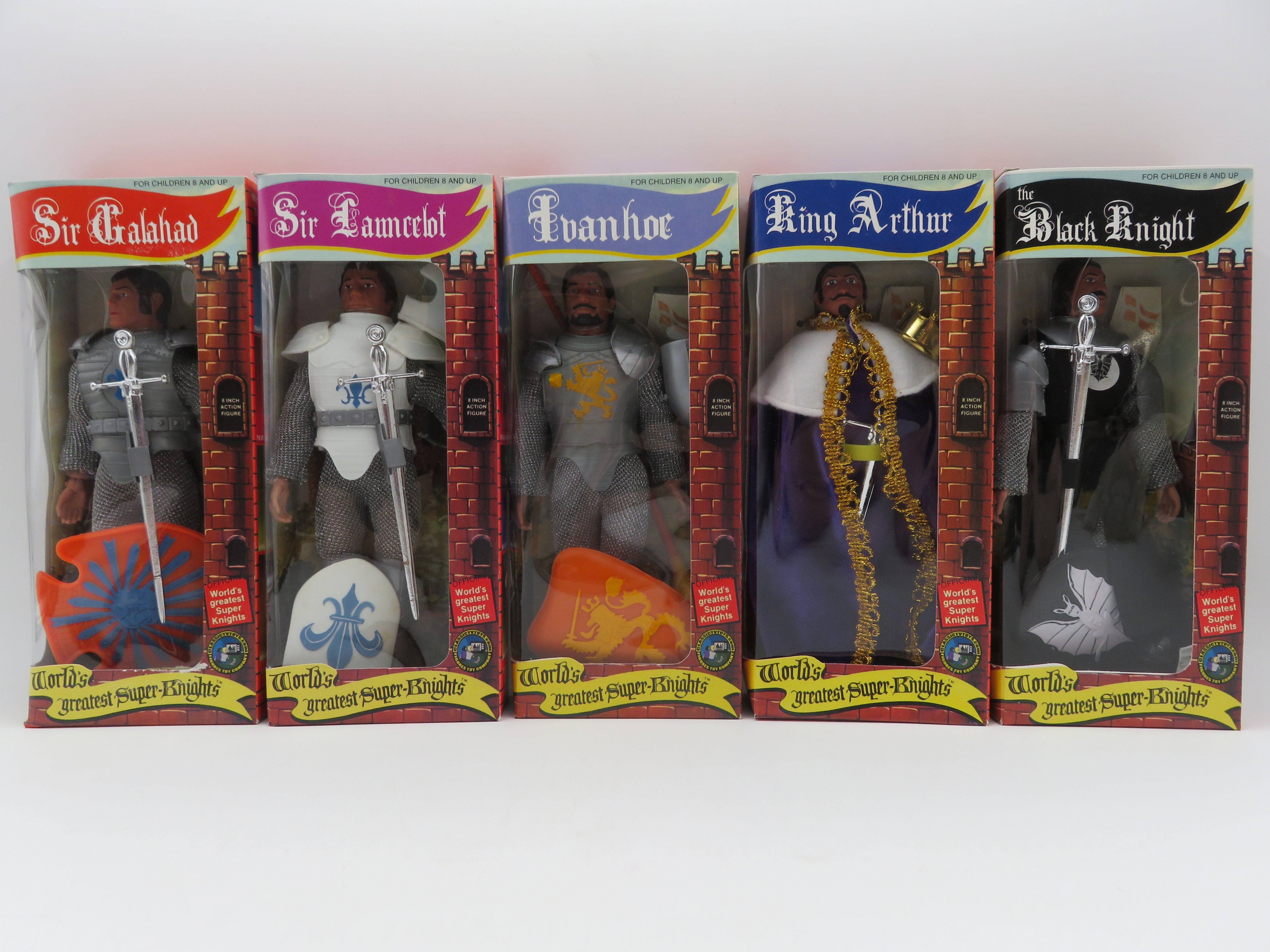 WORLD'S GREATEST SUPER KNIGHTS Action Figure Set - Classic TV Toys (2005) 8" Toys